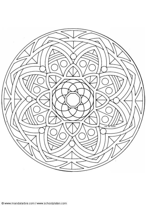 Coloriages special mandala 203