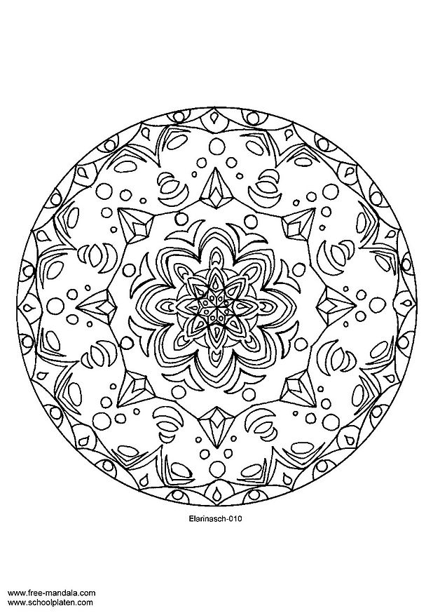 Coloriages special mandala 21