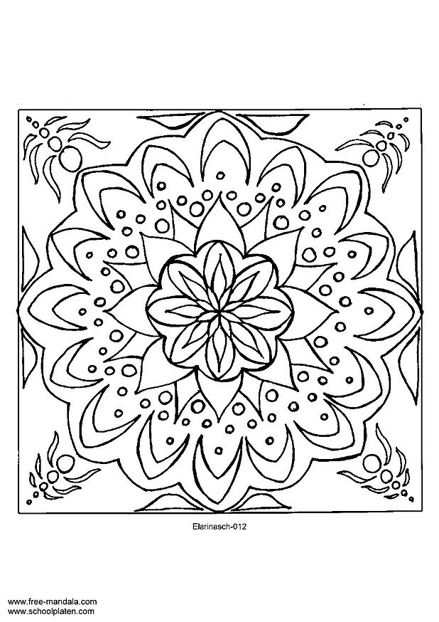 Coloriages special mandala 23