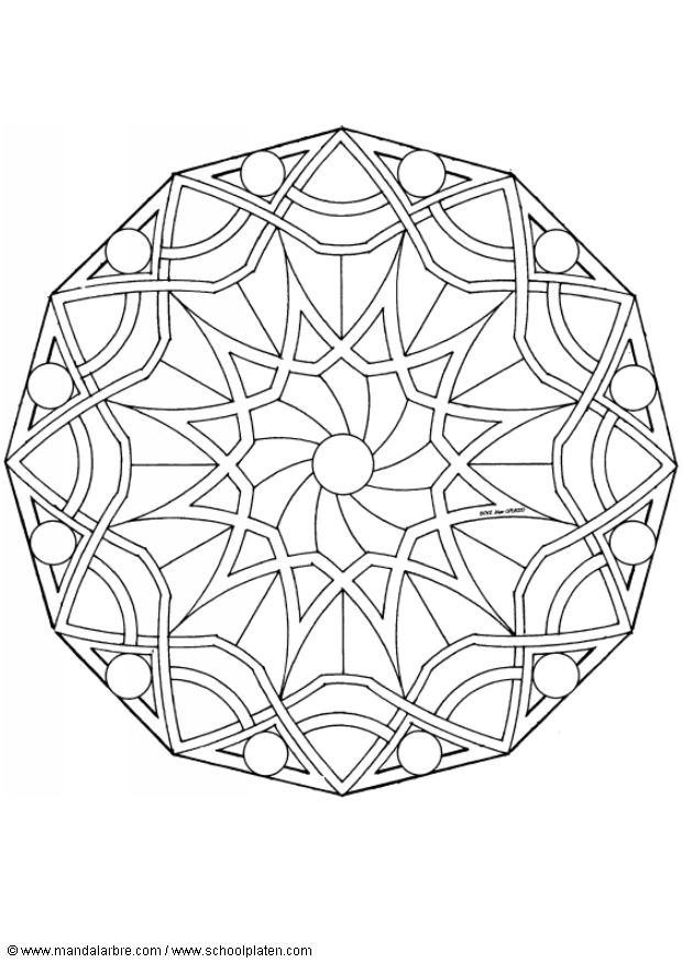 Coloriages special mandala 261