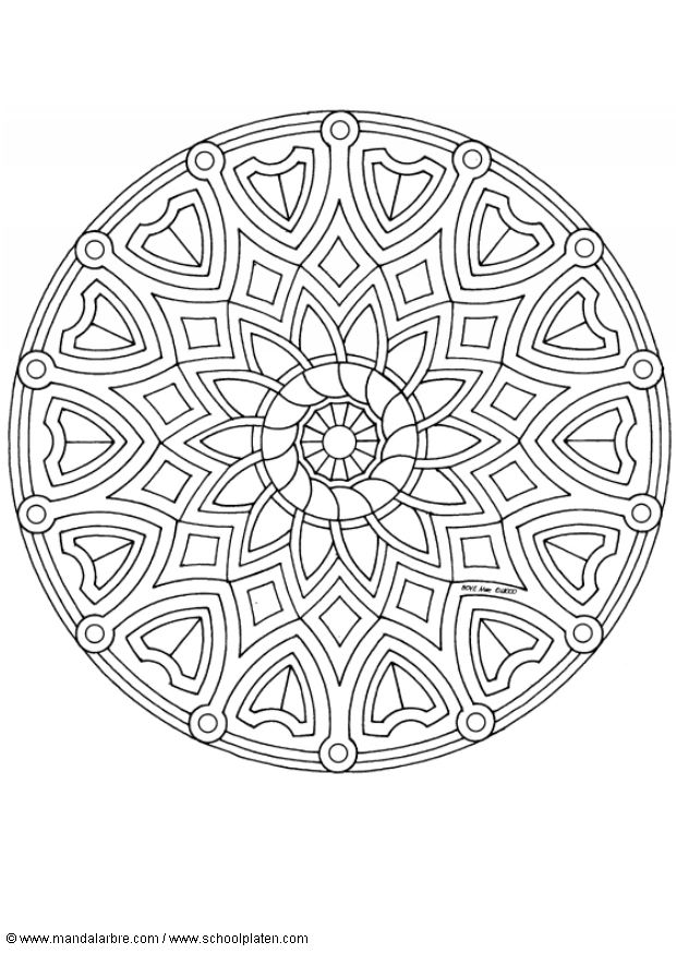 Coloriages special mandala 277