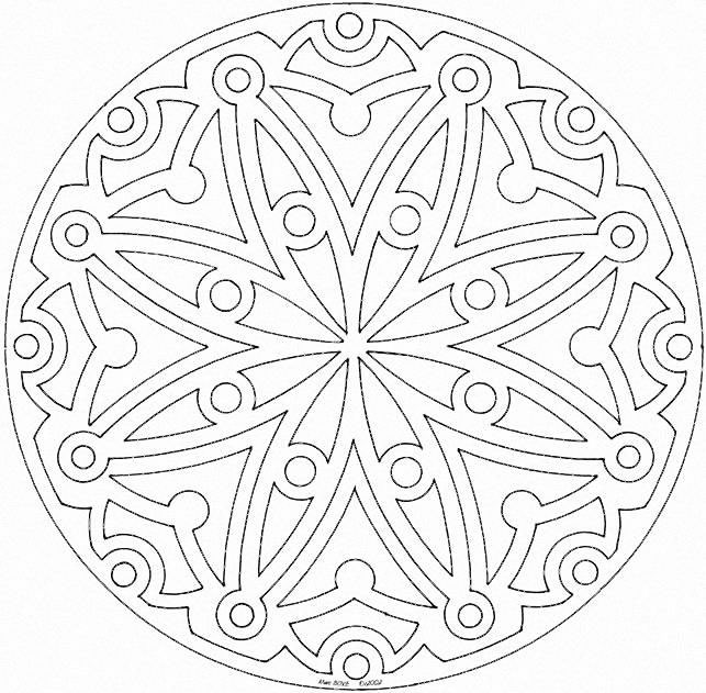 Coloriages special mandala 282