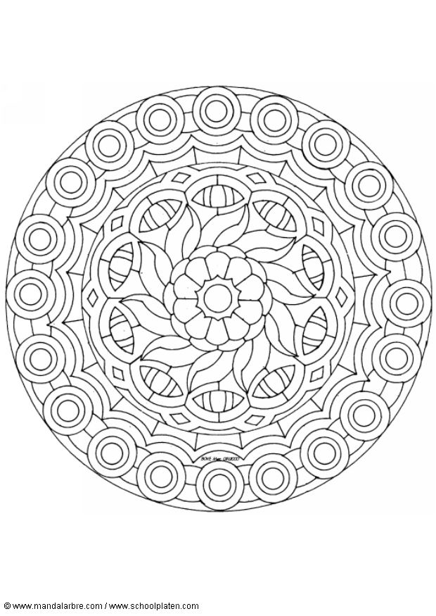 Coloriages special mandala 292