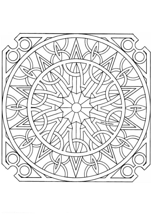 Coloriages special mandala 296