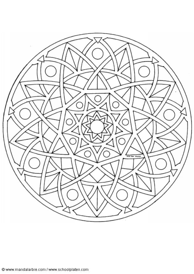 Coloriages special mandala 316