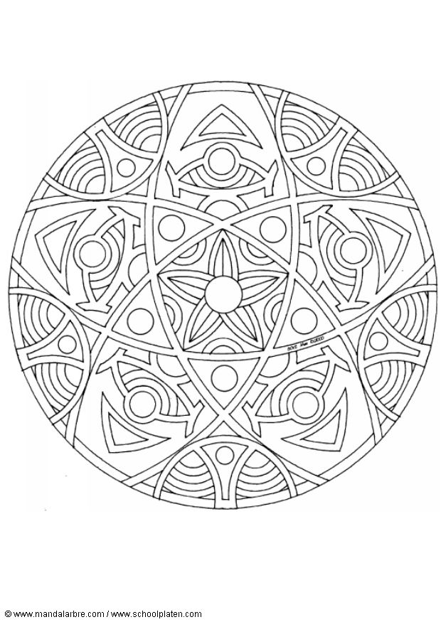 Coloriages special mandala 32