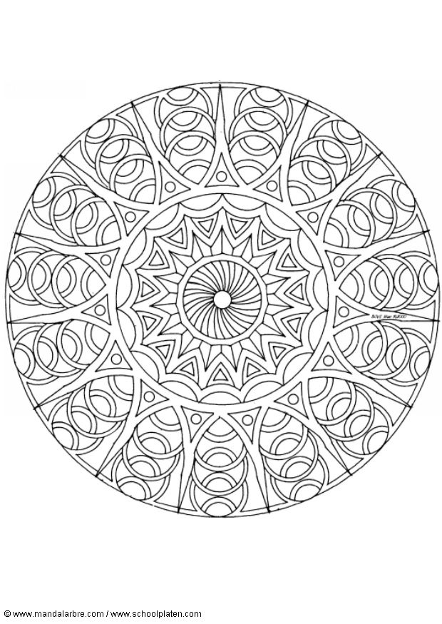 Coloriages special mandala 345