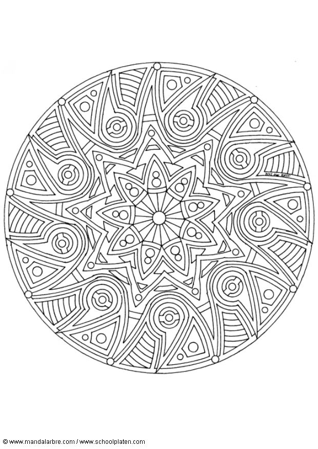 Coloriages special mandala 352