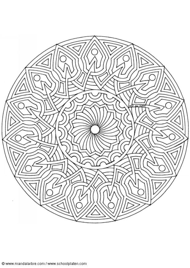 Coloriages special mandala 353