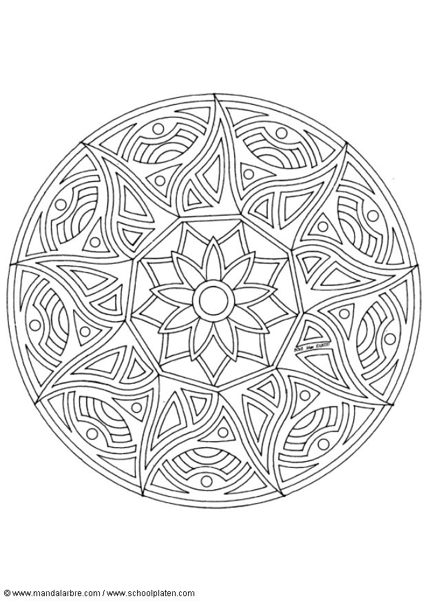 Coloriages special mandala 354