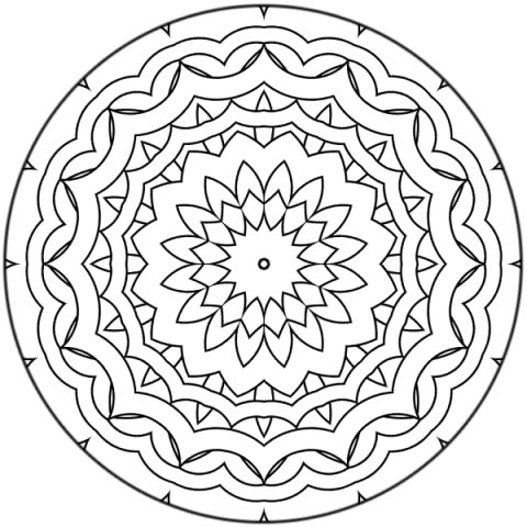 Coloriages special mandala 42