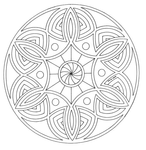 Coloriages special mandala 44