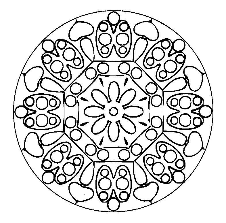 Coloriages special mandala 48