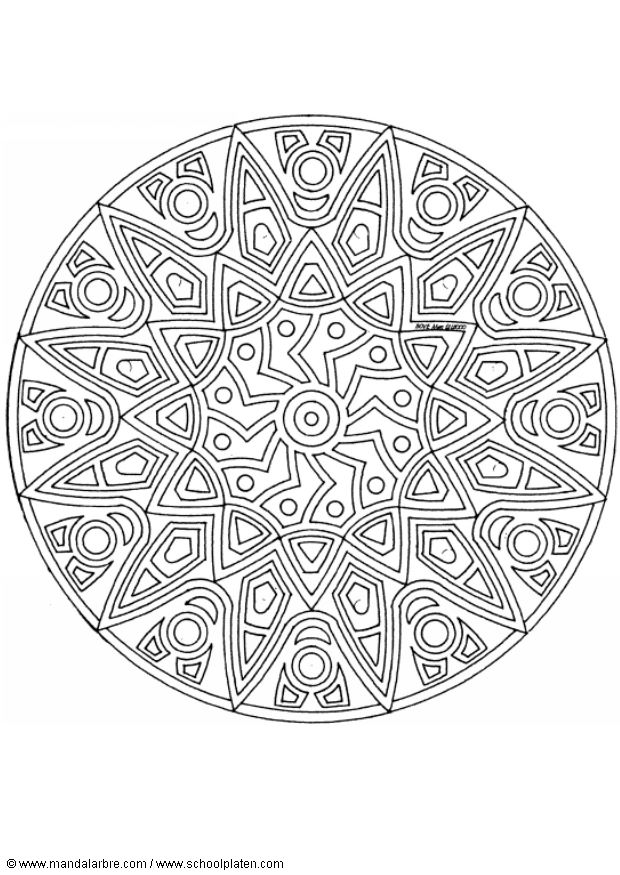 Coloriages special mandala 55