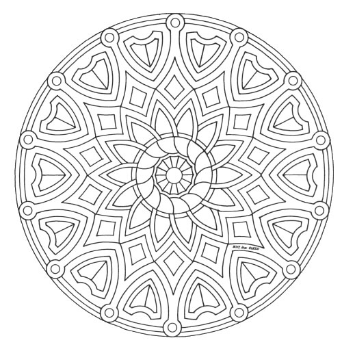 Coloriages special mandala 57