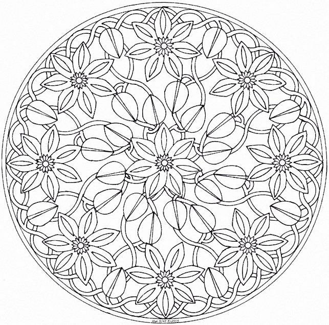 Coloriages special mandala 72