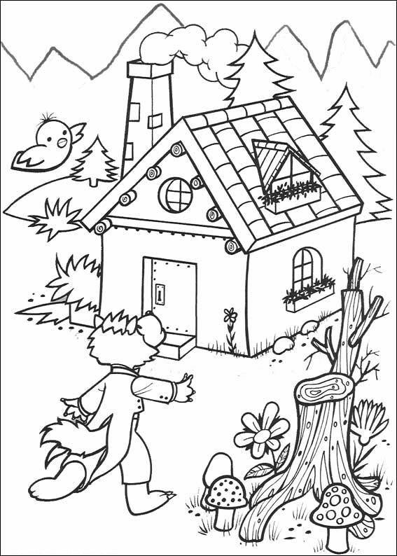 Coloriages trois petits cochons 8